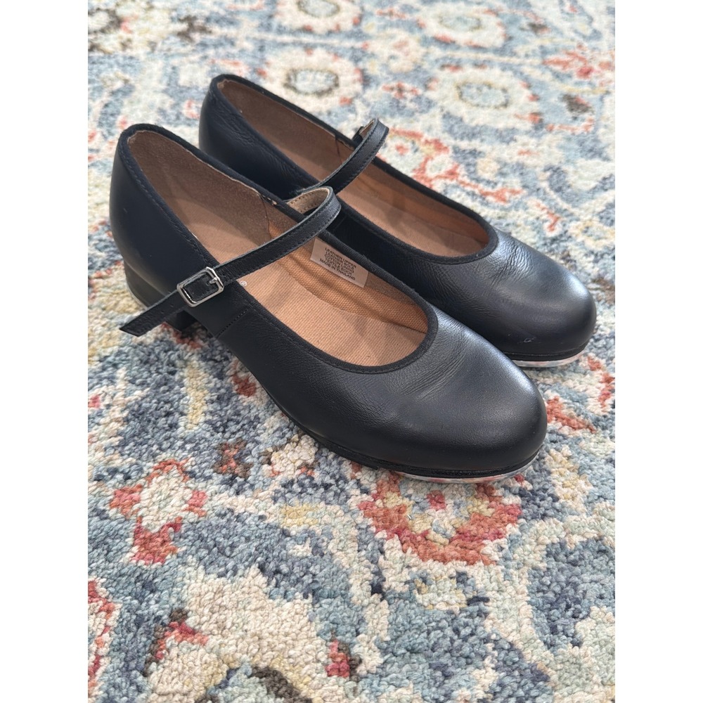 Bloch Tap Shoes Women 6 Black Leather Mary Jane Techno Tap Dance